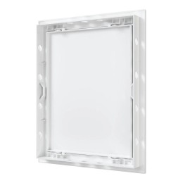 Люк-дверца ревизионный нажимной 218х268мм фланец 196х246мм AURAMAX AD2025