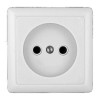 Розетка 1-м ОП Хит 10А IP20 250В без заземл. без защ. шторок бел. SE RA10-131-B