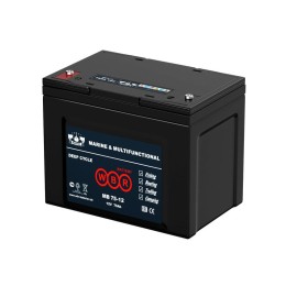 Аккумулятор тяговый лодочный 12В 75А.ч WBR MB75-12 WBR