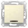 Переключатель проходной 1-кл. СП Sedna 10А IP20 (сх. 6а) 250В с син. подсветкой механизм беж. SchE S