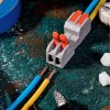 Клемма СМК 222-422R проходная разъемная 2 полюса сер. 0.2-2.5/4кв.мм Rexant 07-5262