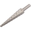 Сверло ступенчатое HSS (Р6М5) по металлу 9 ступеней 4-12мм FIT 36394