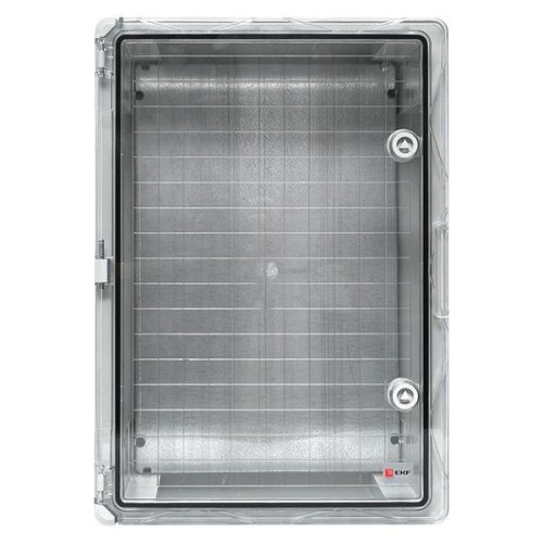 Бокс пластиковый с монтажной платой 500х350х190 IP65 прозр. дверь PROxima EKF PBT65MP005