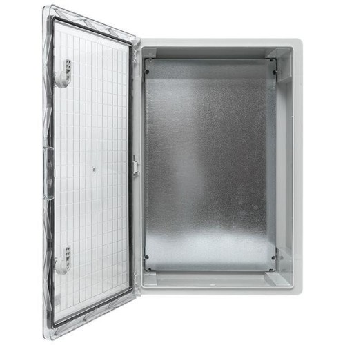 Бокс пластиковый с монтажной платой 600х400х200 IP65 прозр. дверь PROxima EKF PBT65MP008