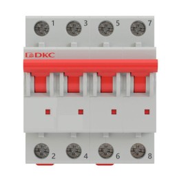 Выключатель автоматический модульный 4п C 25А 6кА MD63 YON MD63-4C25-6