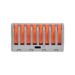 Клемма универсальная СМК 222-418 8-проводная сер. 0.08-2.5/4кв.мм Rexant 07-5258-4