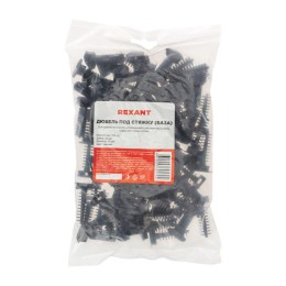 Дюбель d10 L40мм для хомута-стяжки черн. (уп.100шт) Rexant 07-4512