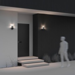 Светильник Unter den Linden 1х60Вт E27 IP54 бра настен. Maytoni O578WL-01B