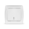 Переключатель проходной 1-кл. СП Маргарита 10А IP20 бел. UNIVersal М0025