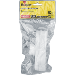 Разветвитель 3-м без заземл. 10А IP20 94 697 NAD-L-3X-WH в ряд Navigator 94697