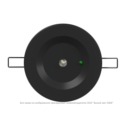 Светильник аварийный BS-ARUNA-51-L3-INEXI2 IP65 Black Белый Свет a31858