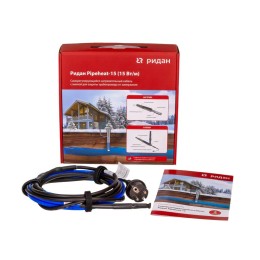 Кабель нагревательный саморег. Pipeheat-15 60Вт 4м с вилкой Ридан 21RT0801R