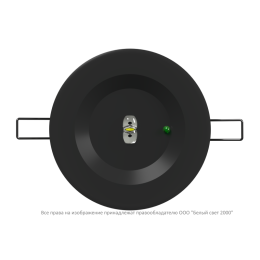 Светильник аварийный BS-ARUNA-53-L2-INEXI2 IP65 Black Белый Свет a31860