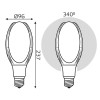 Лампа светодиодная Basic 30Вт T100 цилиндр 6500К холод. бел. E40 2950лм GAUSS 11834332