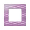 Рамка 1-м Simon82 Detail розовый точки Simon 8200610-213