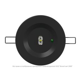 Светильник аварийный BS-ARUNA-51-L2-INEXI2 IP40 Black Белый Свет a31869