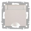 Розетка 1-м СП Accent 6-203-06 16А IP20 250В 2P+E Schuko с крышкой AL/CU перламутр. Intro Б0063429