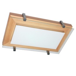 Светильник НББ 06-40 "Полесье" 280х160 М40 бел. /корпус сосна /держатель хром (инд. упак.) Элетех 10