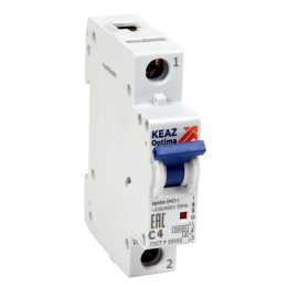 Выключатель автоматический модульный 1п C 3А OptiDin BM63-1C3-ОМ4-РЕГ КЭАЗ 255908