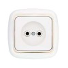 Розетка 1-м СП 16А IP20 без заземл. бел. Bylectrica РС16-257