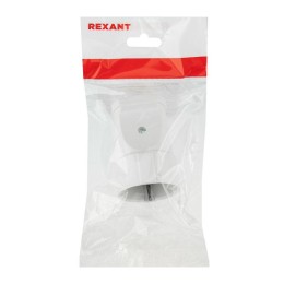 Розетка Евро разборная 16А с заземл. бел. Rexant 11-8528