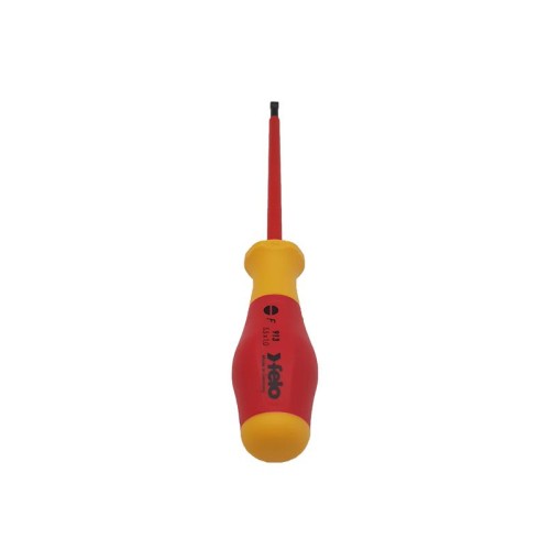 Отвертка диэлектрическая шлицевая SL5.5х1.0х125 Felo 91305590