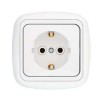 Розетка 1-м СП 6А IP20 с заземл. бел. Bylectrica РС16-256