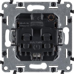 Розетка 1-м СП Valena Life 16А IP20 250В 2P+E защ. шторки винтов. клеммы с лицев. панелью механизм б