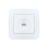 Розетка компьютерная 1-м СП ASTI IP20 RJ45 в сборе Cat 6e бел. LEZARD 7081-0202-140