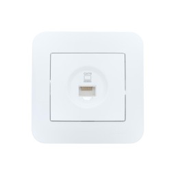 Розетка компьютерная 1-м СП ASTI IP20 RJ45 в сборе Cat 6e бел. LEZARD 7081-0202-140