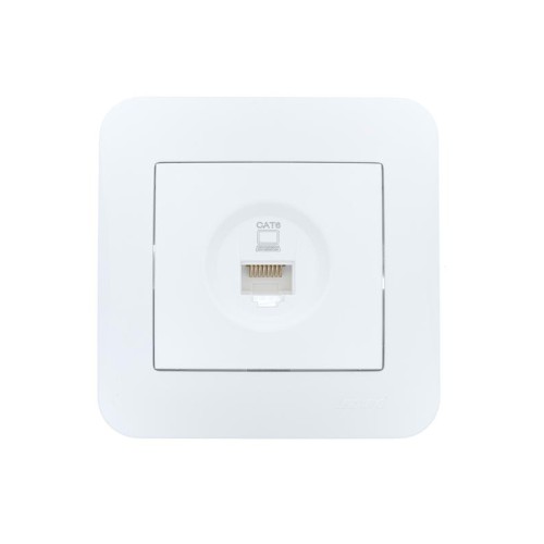 Розетка компьютерная 1-м СП ASTI IP20 RJ45 в сборе Cat 6e бел. LEZARD 7081-0202-140