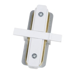 Соединитель для 2-х шинопроводов UBX-Q123 R11 WHITE 1 POLYBAG типа R прямой внутренний однофазный бе
