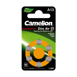 Элемент питания ZA13 Mercury Free A13-BP6 (0%Hg) 1.4В 280мА.ч для слуховых аппаратов BL-6 (блист.6шт