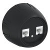 Розетка компьютерная 2-м RJ45 кат.5E Rotondo черн. OneKeyElectro 7700895