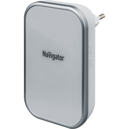 Звонок электрический NDB-D-AC03-1V1-WH NAVIGATOR 80506