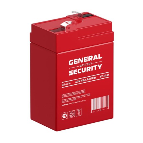 Аккумулятор 6В 4.5А.ч General Security GS4.5-6