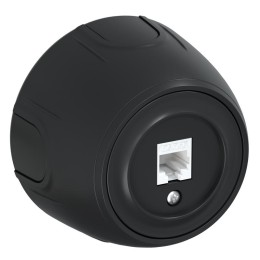 Розетка компьютерная 1-м RJ45 кат.5E Rotondo черн. OneKeyElectro 7700890