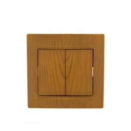 Выключатель 2-кл. СП Mira 10А IP20 ольха LEZARD 701-0701-101