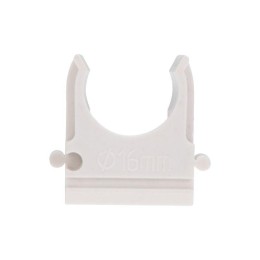 Крепеж-клипса для труб d16мм бел. (уп.100шт) Rexant 28-0116-6