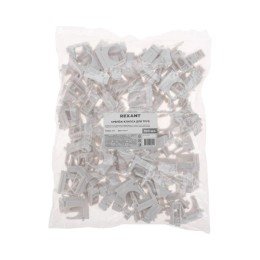 Крепеж-клипса для труб d20мм бел. (уп.100шт) Rexant 28-0120-6