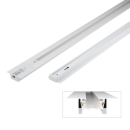 Шинопровод осветительный однофазный L3000 UBX-Q123 RS2 WHITE 300 SET01 тип R встраив. с заглушкой и