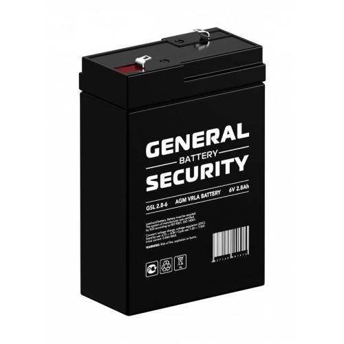 Аккумулятор 6В 2.8А.ч General Security GSL2.8-6