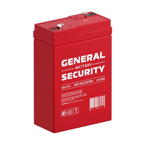 Аккумулятор 6В 2.8А.ч General Security GSL2.8-6