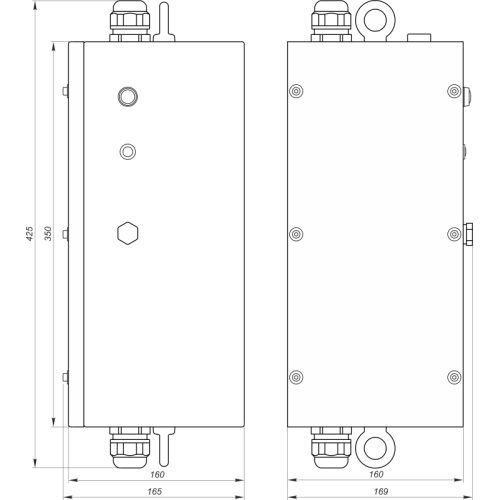 Блок аварийного питания БАП BS-STABILAR2-51-B5-UFO BOX IP65 ICE20 (1.0-120Вт / = 190-260В) Белый Све