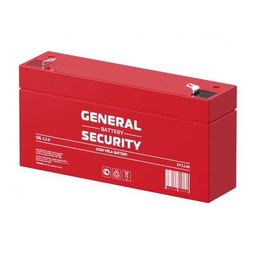 Аккумулятор 6В 3.2А.ч General Security GSL3.2-6