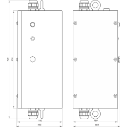 Блок аварийного питания БАП BS-STABILAR2-51-B6-UFO BOX IP65 ICE20 (1.0-200Вт / = 190-260В) Белый Све