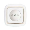 Розетка 1-м СП 16А IP20 с заземл. защ. шторки бел. Bylectrica РС16-267