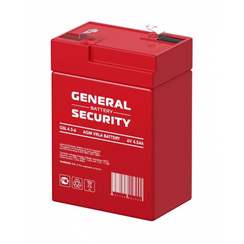 Аккумулятор 6В 4.5А.ч General Security GSL4.5-6
