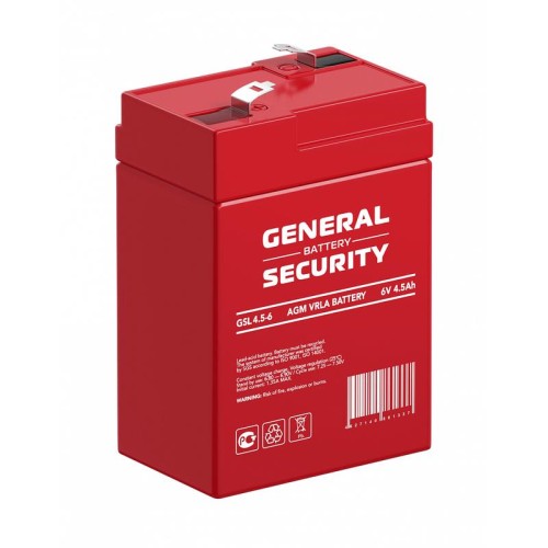 Аккумулятор 6В 4.5А.ч General Security GSL4.5-6
