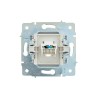 Розетка компьютерная 1-м СП ASTI IP20 RJ45 механизм Cat 5e бел. LEZARD 7081-0288-139
